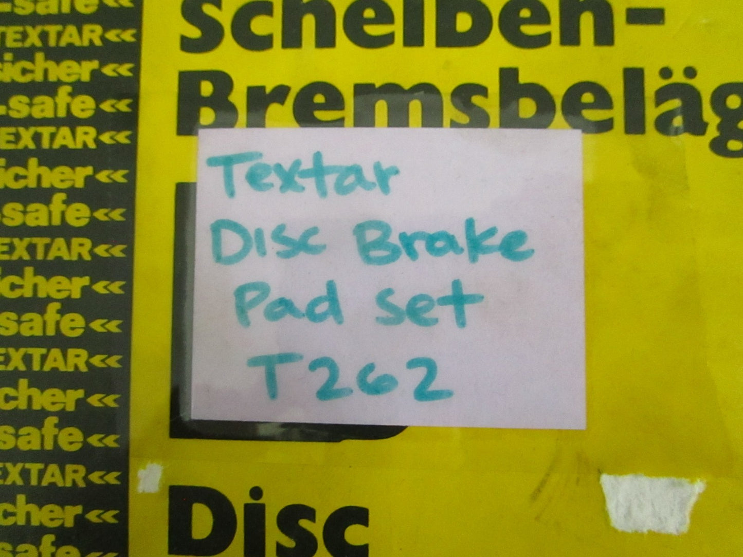 Textar Disc Brake Pad Set 2028018504 WVA 20280 D4523 VW NOS OE Quality Set 0820