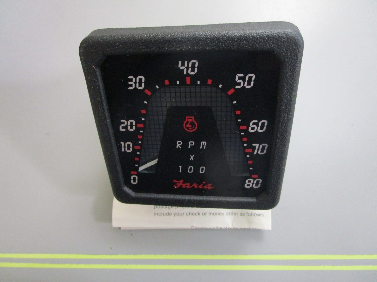 *NEW* 0820 Bayliner Faria 0-8000 RPM Tachometer TU-8