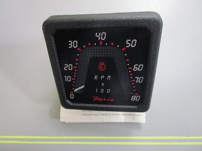 *NEW* 0820 Bayliner Faria 0-8000 RPM Tachometer TU-8