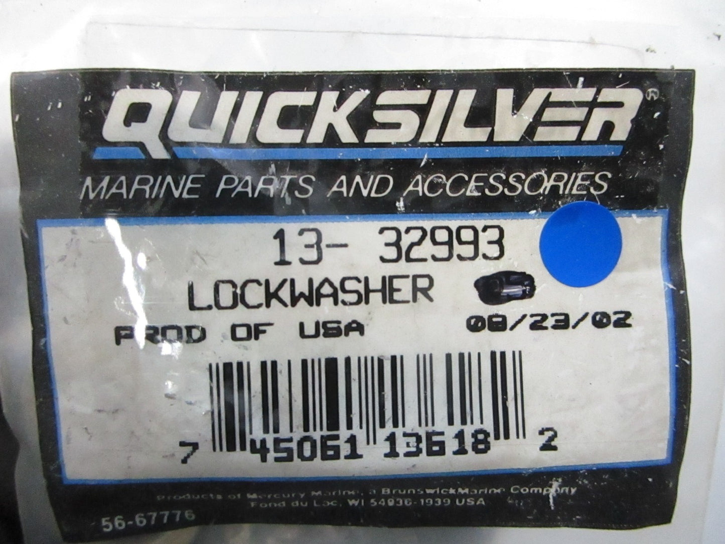 *NEW OEM* (LOT OF 5) 0810 Mercury Quicksilver Lockwasher 13-32993