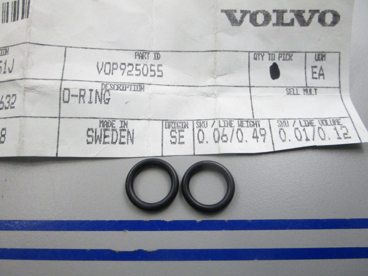 NEW OEM (LOT OF 2) 925055 Volvo Penta O-Ring 0810