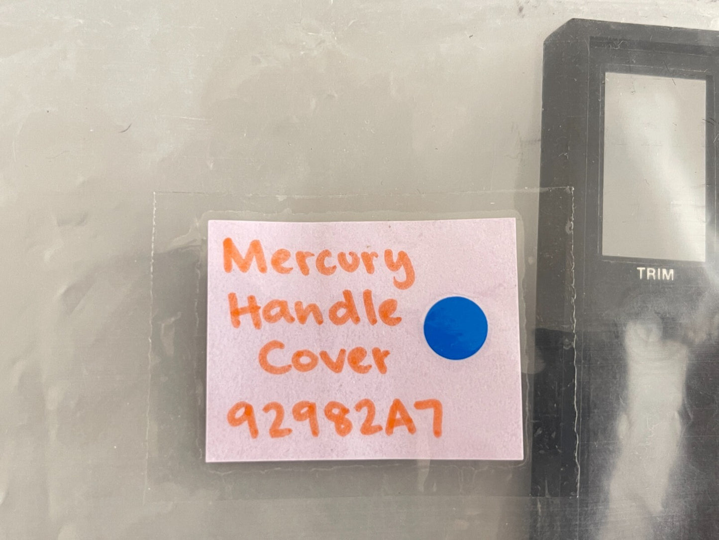 *NEW OEM* 0810 Mercury Quicksilver Handle Cover 92982A7