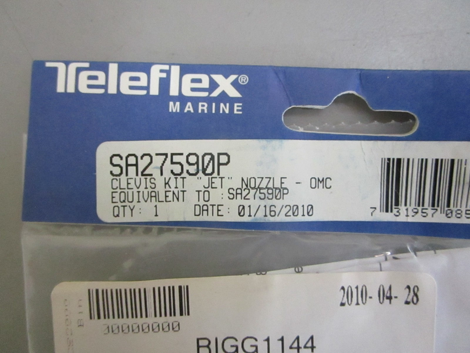 *NEW OEM* 0820 Teleflex Clevis Kit SA27590P