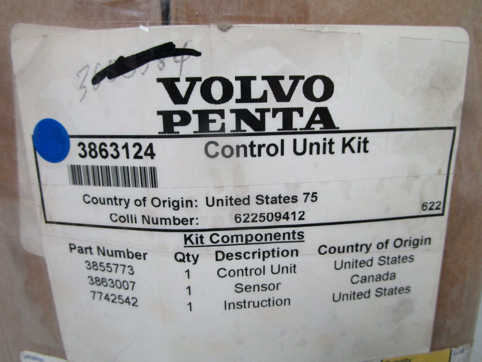 *NEW OEM* 0720 Volvo Penta Control Unit Kit 3863124