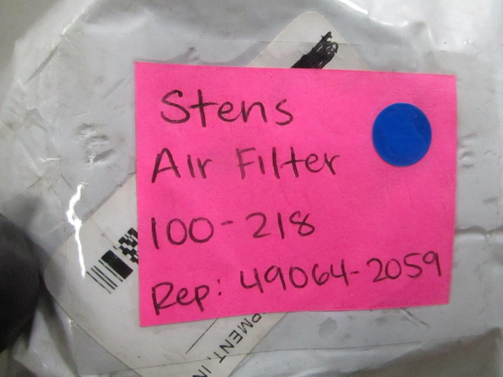 *NEW* 0810 Stens Air Filter 100-218 Replaces: 49064-2059