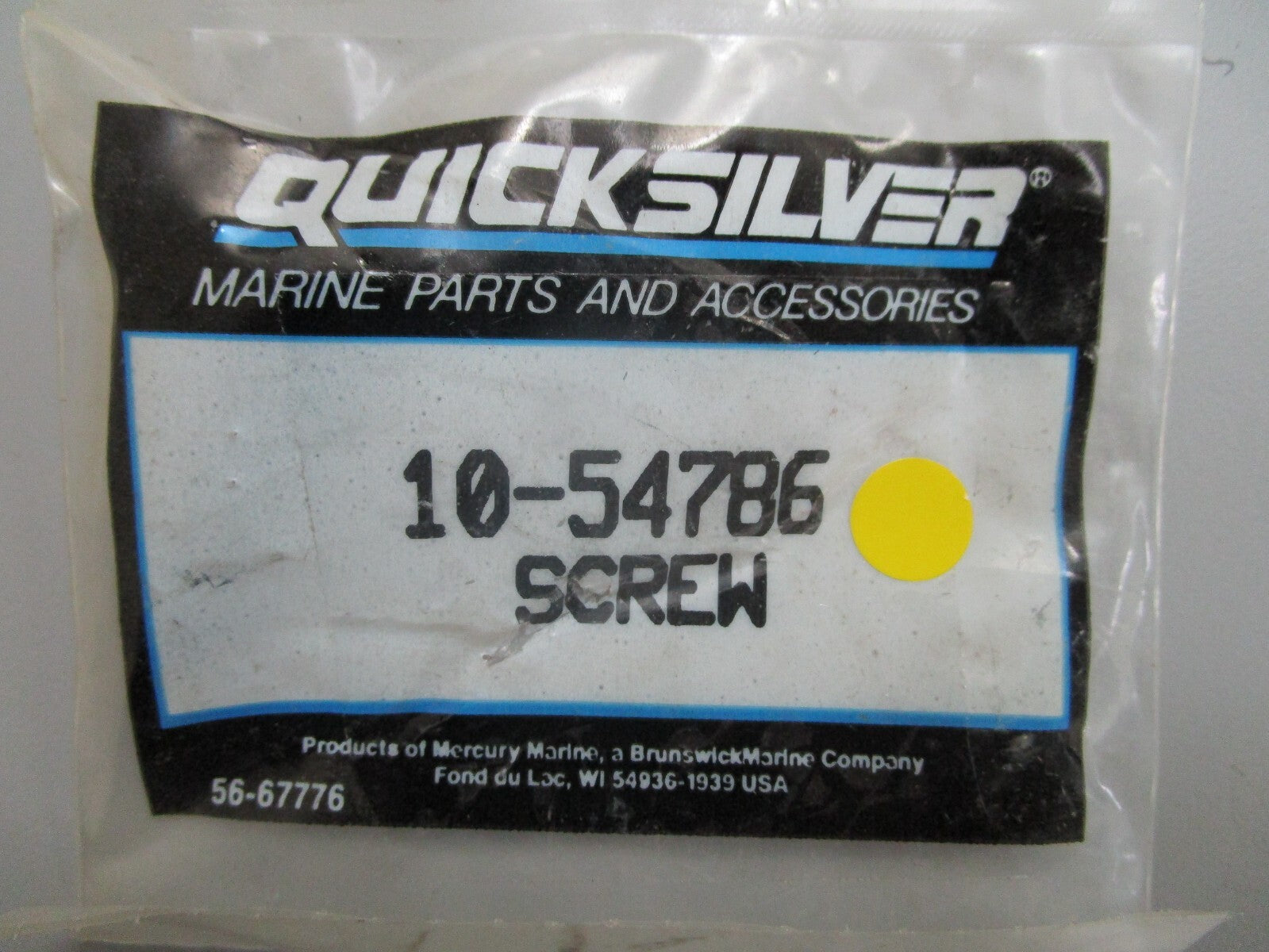 *NEW OEM* 0810 Mercury Quicksilver Screw 10-54786