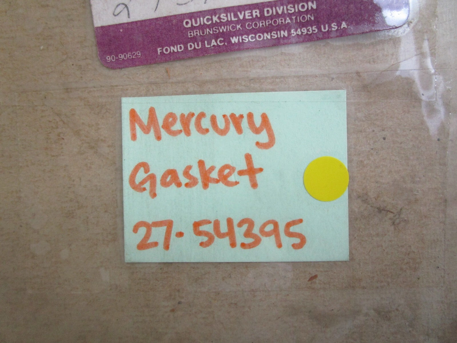 *NEW OEM* 0820 Mercury Quicksilver Gasket 27-54395