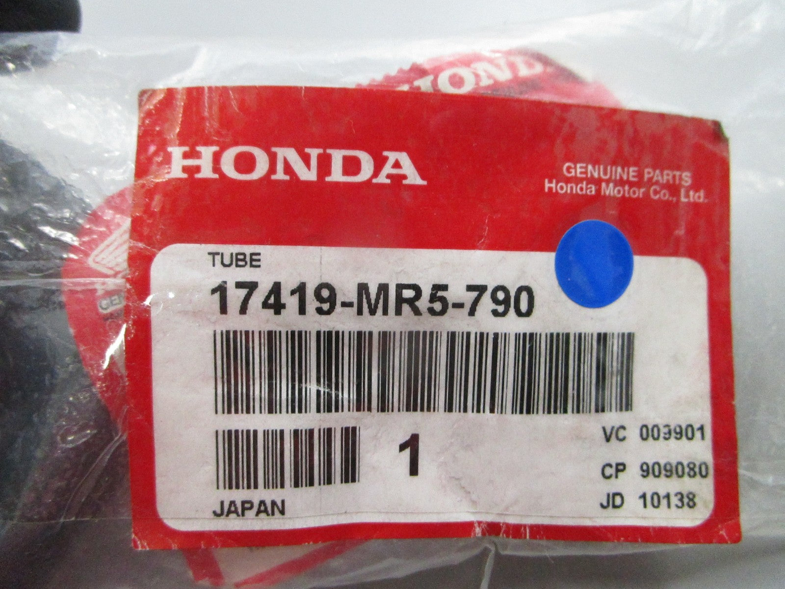 NEW OEM 17419-MR5-790 Honda Tube 0810
