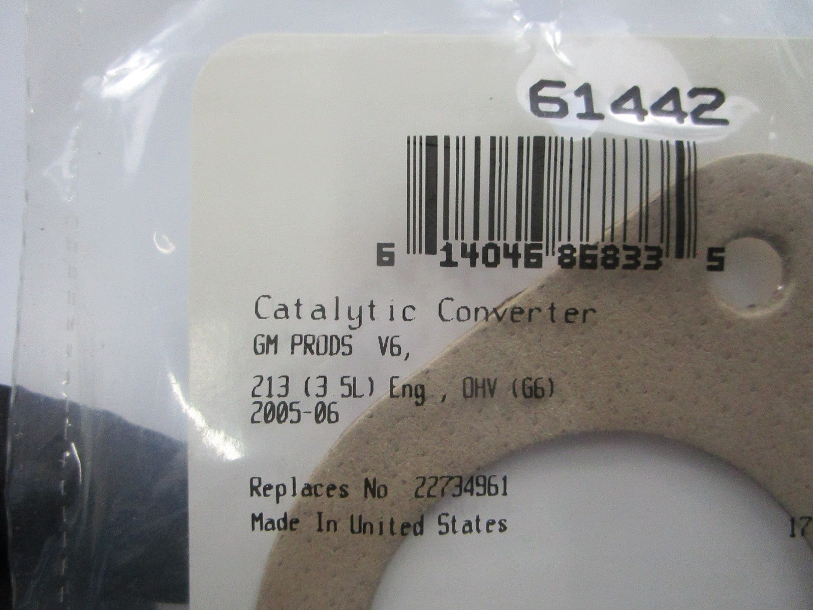 *NEW* 0810 Fel-Pro Gasket 61442