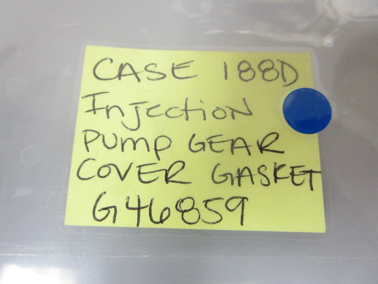 *NEW OEM* 0720 Case IH 188D Injection Pump Gear Cover Gasket G46859