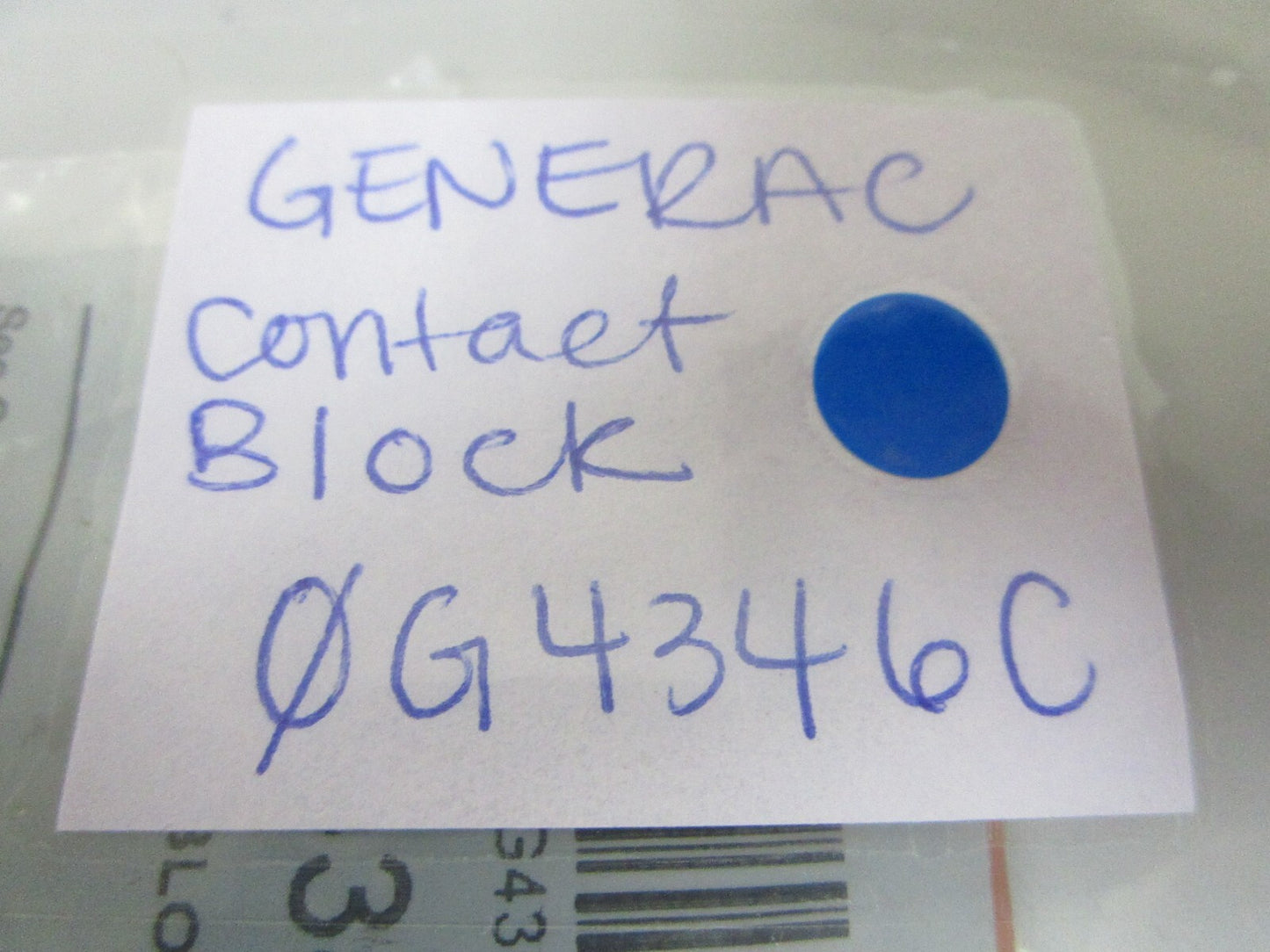 *NEW OEM* 0810 Generac Contact Block 0G4346C