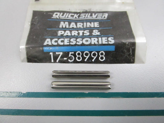 NEW OEM (LOT OF 2) 17-58998 Mercury Quicksilver Roll Pin 0810
