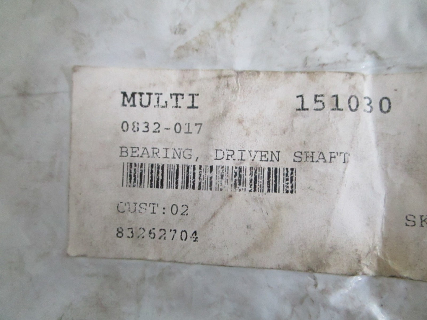 NEW OEM 0832-017 Arctic Cat Driven Shaft Bearing 0820