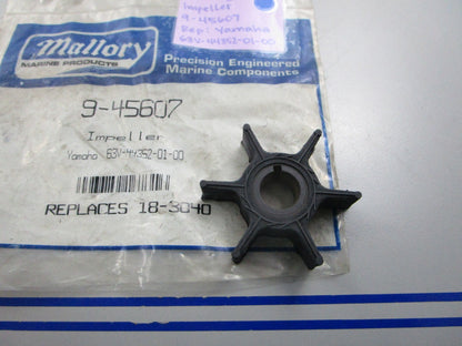 NEW 9-45607 Replaces: Yamaha 63V-44352-01-00 Mallory Impeller 0810