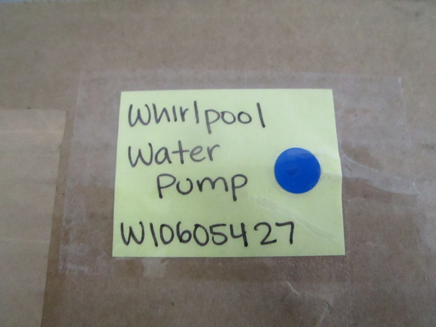 *NEW OEM* 0820 Whirlpool Water Pump W10605427 WPW10605427