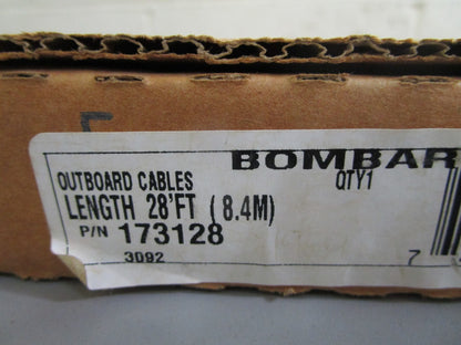 *NEW OEM* 0820 OMC Johnson Evinrude 28' Control Cable 173128 0173128
