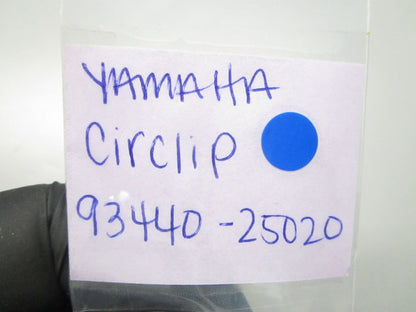 *NEW OEM* (LOT OF 2) 0810 Yamaha Circlip 93440-25020