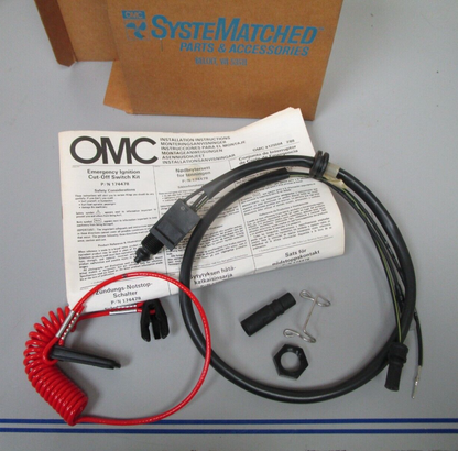 *NEW OEM* 0720 OMC Johnson Evinrude Ignition Cut Off Switch Kit 174478 0174478