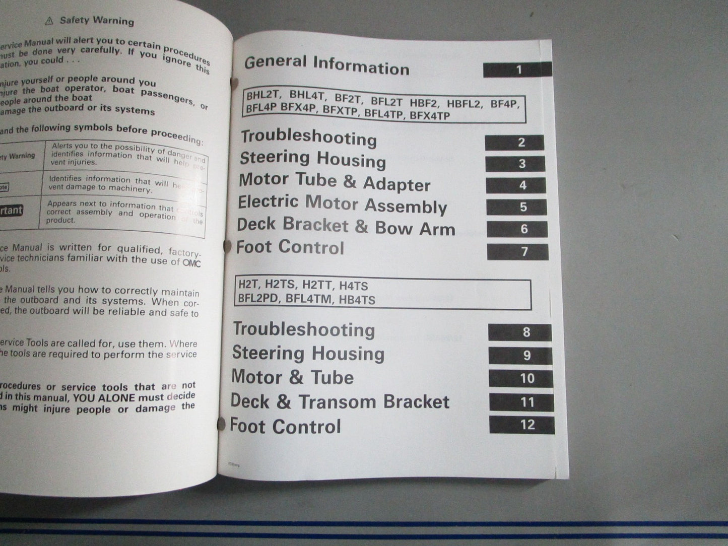NEW OEM OMC Johnson Evinrude 787021 0787021 1999 EOB Service Manual 0820