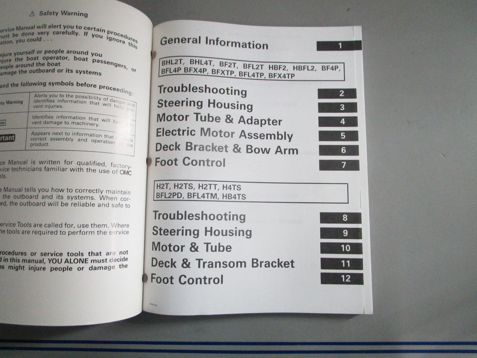 NEW OEM OMC Johnson Evinrude 787021 0787021 1999 EOB Service Manual 0820