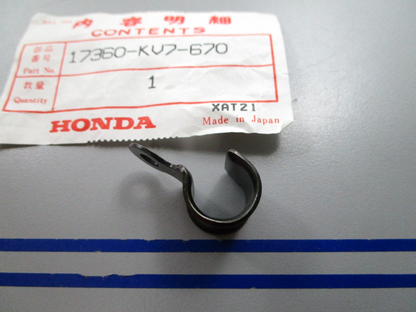 NEW OEM 17360-KV7-670 Honda Drain Tube Clamp 0810