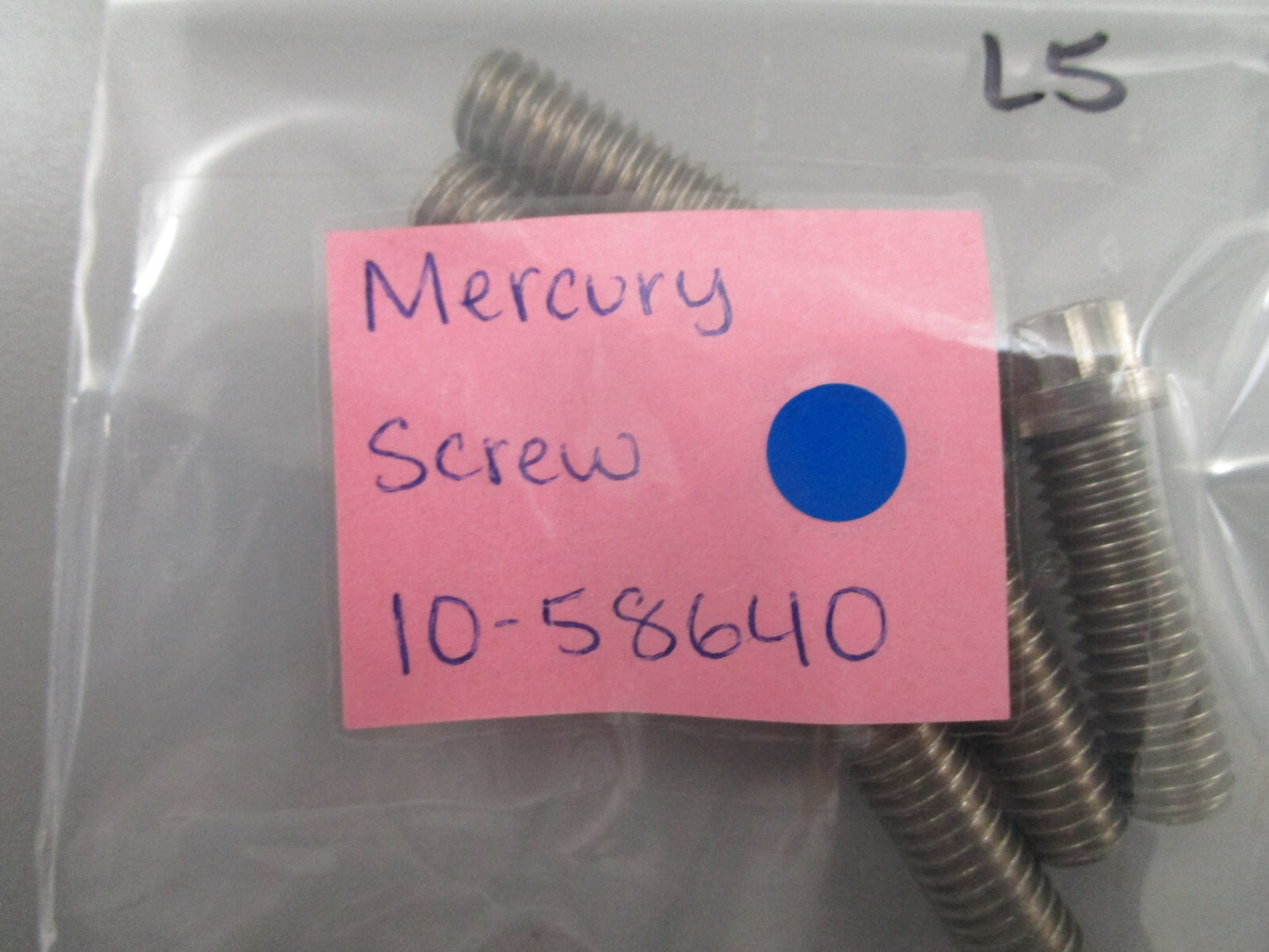 *NEW OEM* (LOT OF 5) 0780 Mercury Quicksilver Screw 10-58640