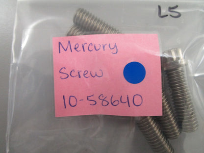 *NEW OEM* (LOT OF 5) 0780 Mercury Quicksilver Screw 10-58640