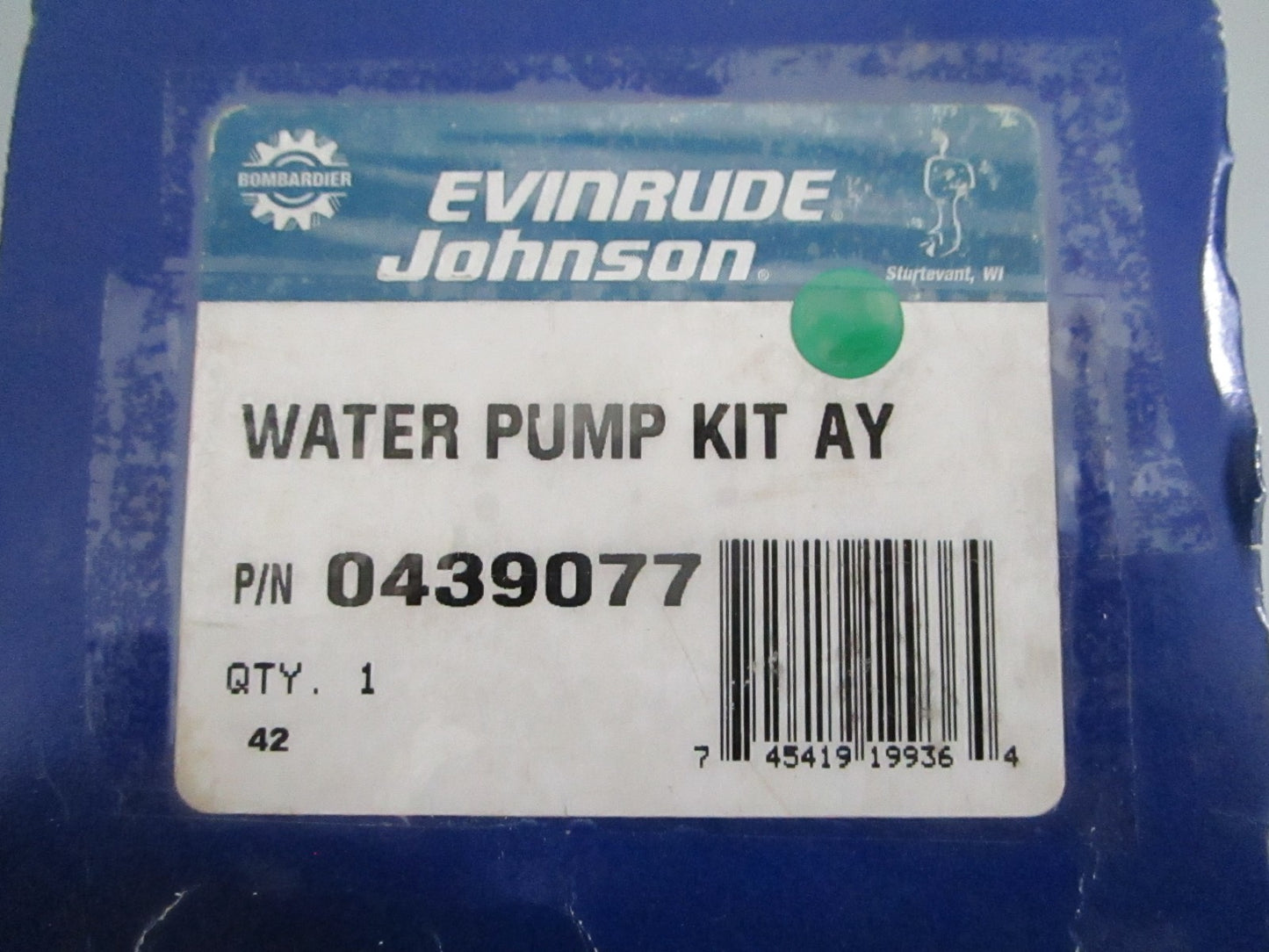 NEW OEM 439077 0439077 OMC Johnson Evinrude Water Pump Kit Assy 0820