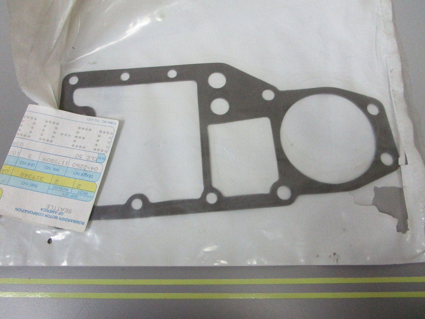 *NEW OEM* 0810 OMC Johnson Evinrude Gasket 319348 0319348