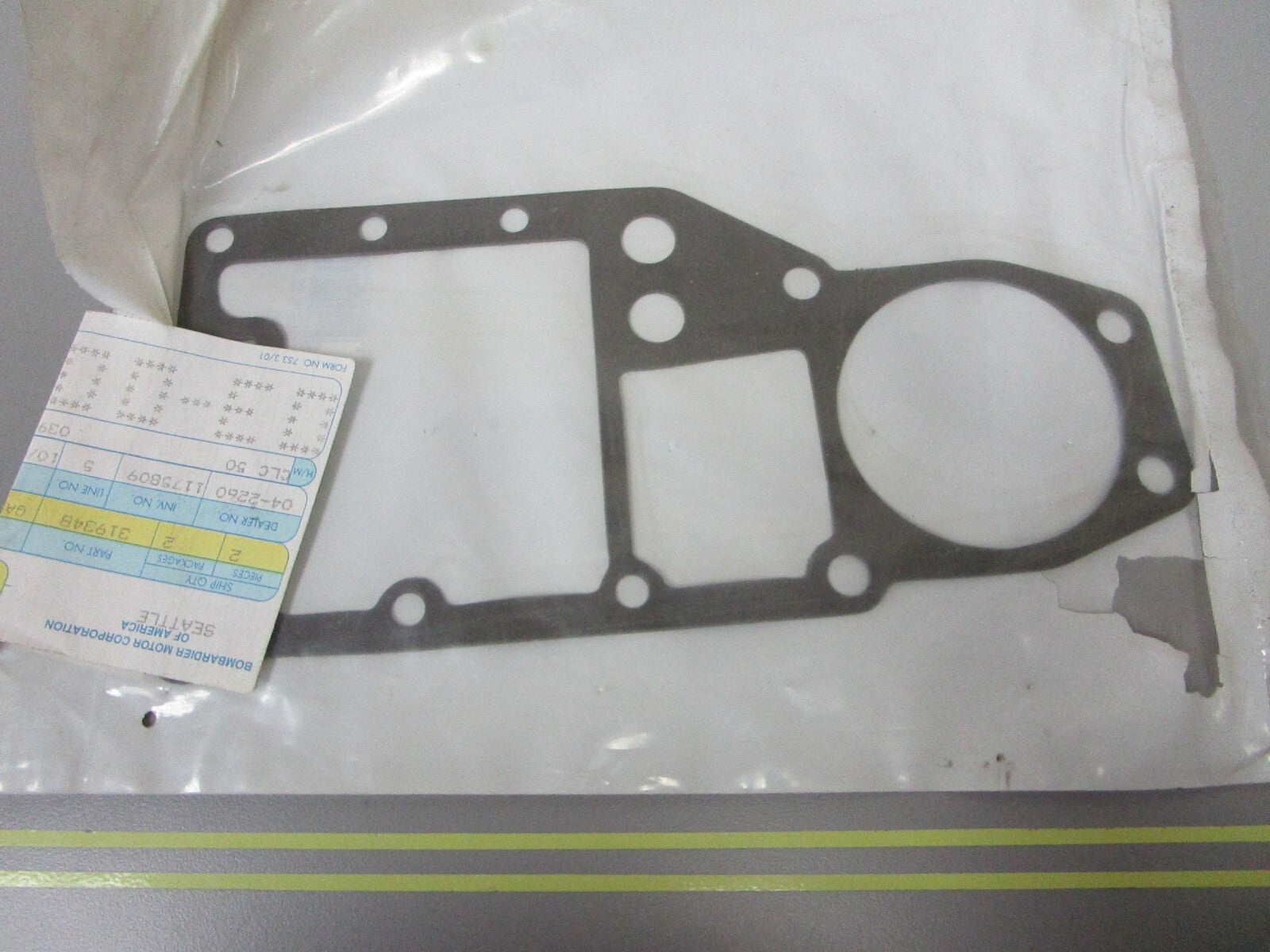 *NEW OEM* 0810 OMC Johnson Evinrude Gasket 319348 0319348