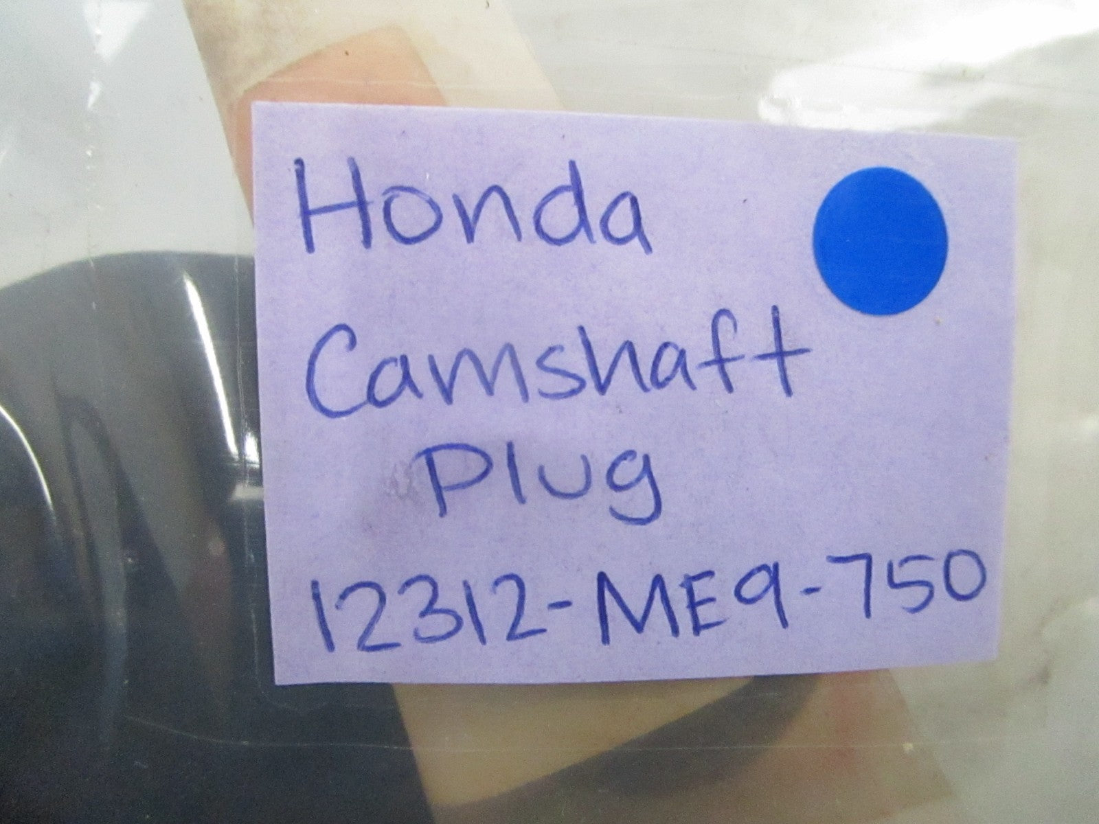 *NEW OEM* 0810 Honda Camshaft Plug 12312-MF9-750