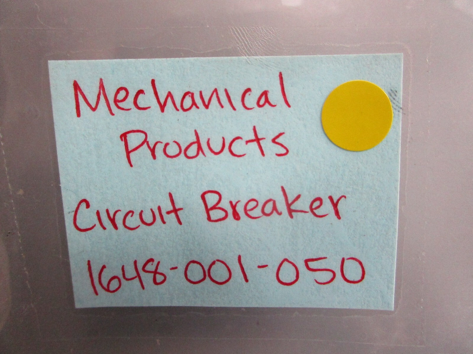 *NEW* 0750 Mechanical Products CIRCUIT BREAKER 1648-001-050