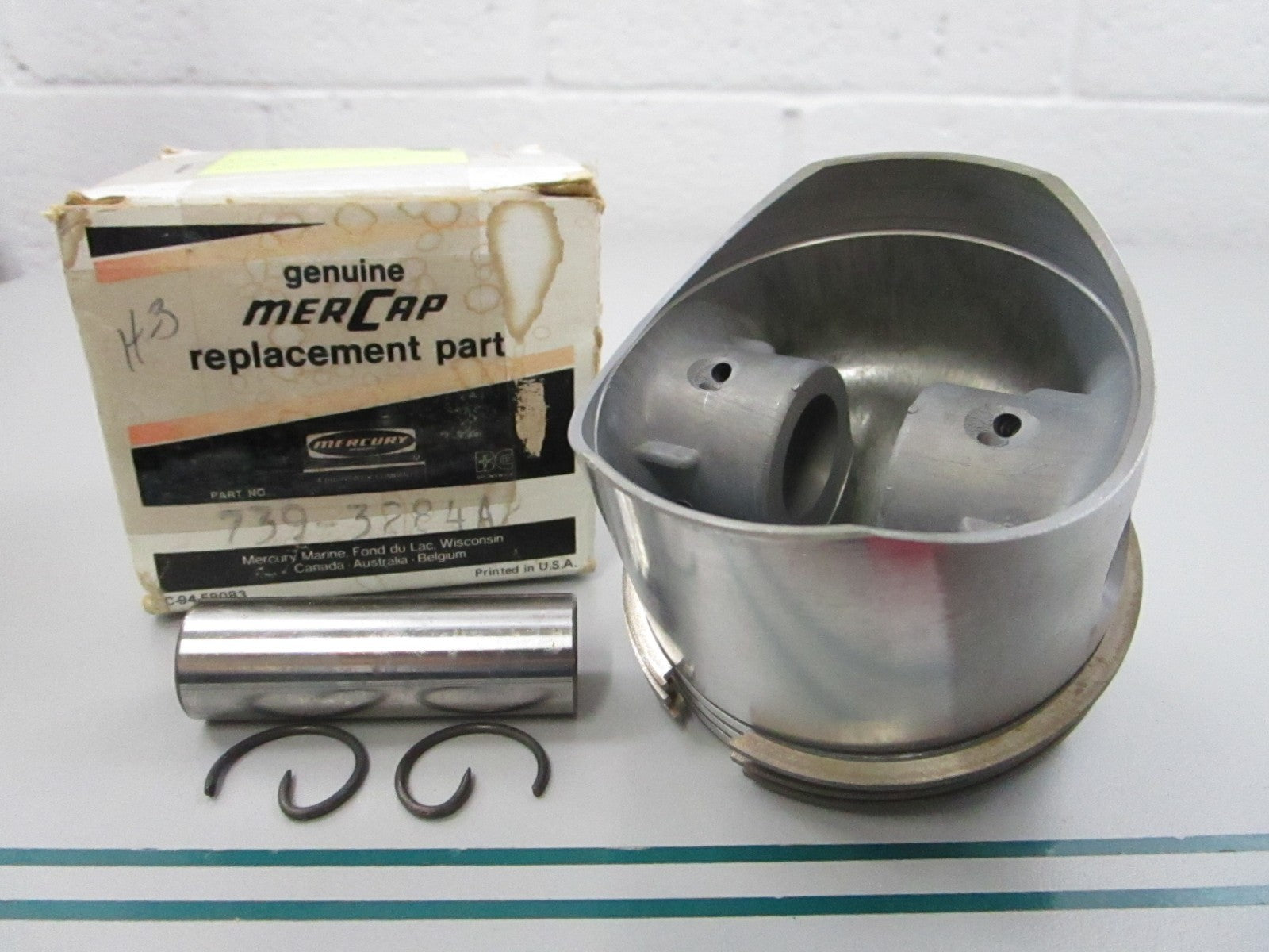 NEW OEM 739-3284A2 Mercury Quicksilver Piston Kit 0810