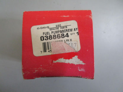 *NEW OEM* 0820 OMC Johnson Evinrude Fuel Pump & Screws 388684 0388684