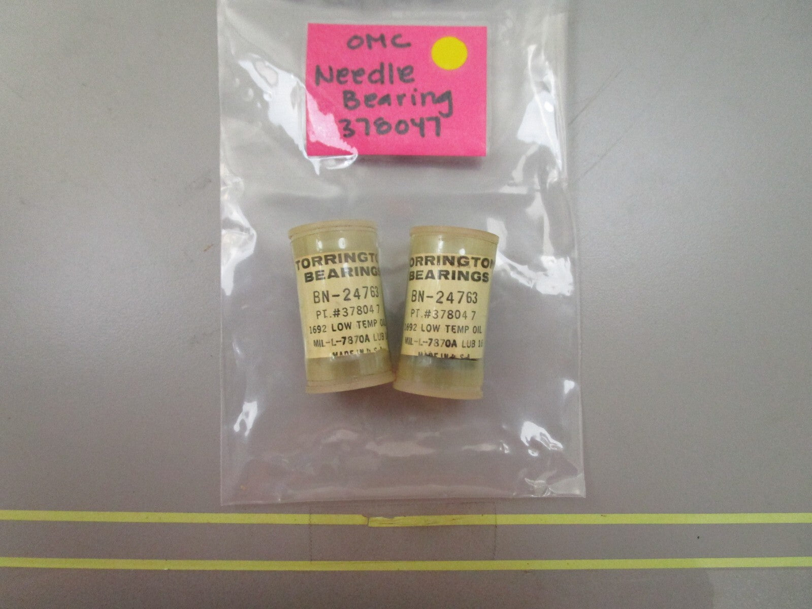 *NEW OEM* (LOT OF 2) 0810 OMC Johnson Evinrude Needle Bearing 378047 0378047