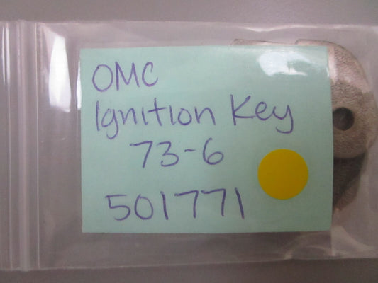 *NEW OEM* 0810 OMC Johnson Evinrude Ignition Key 73-6 501771 0501771