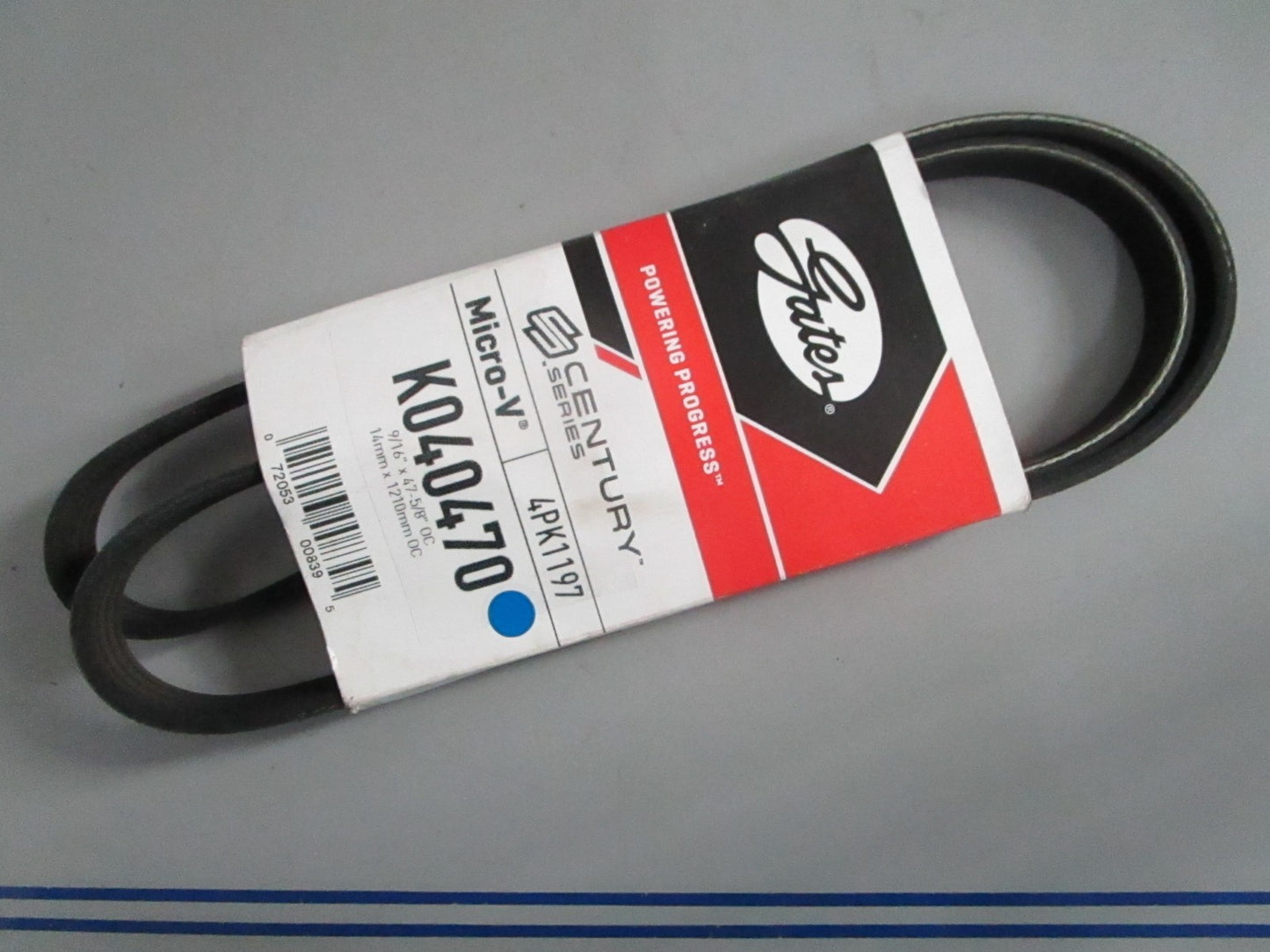 NEW K040470 Gates Century Series Micro-V Serpentine Belt 0820