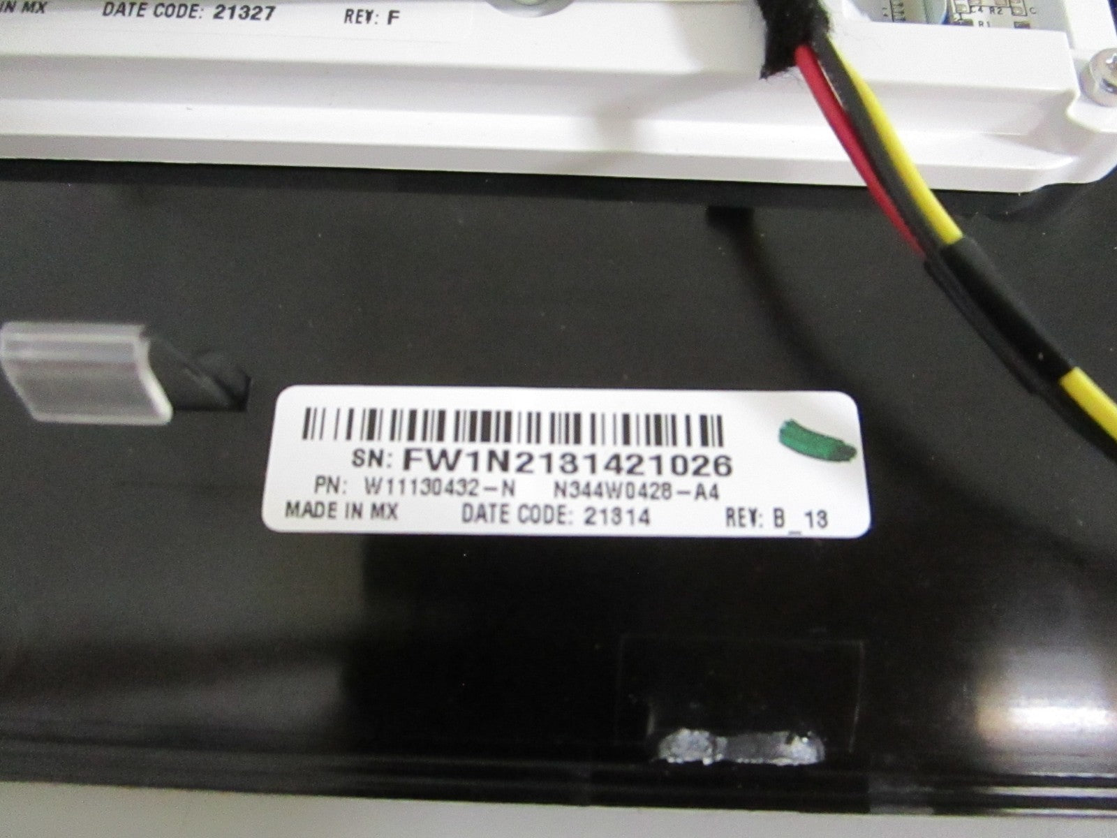Whirlpool NEW OEM Washer Control Panel Assembly W11478524 NOS Genuine Part 0820