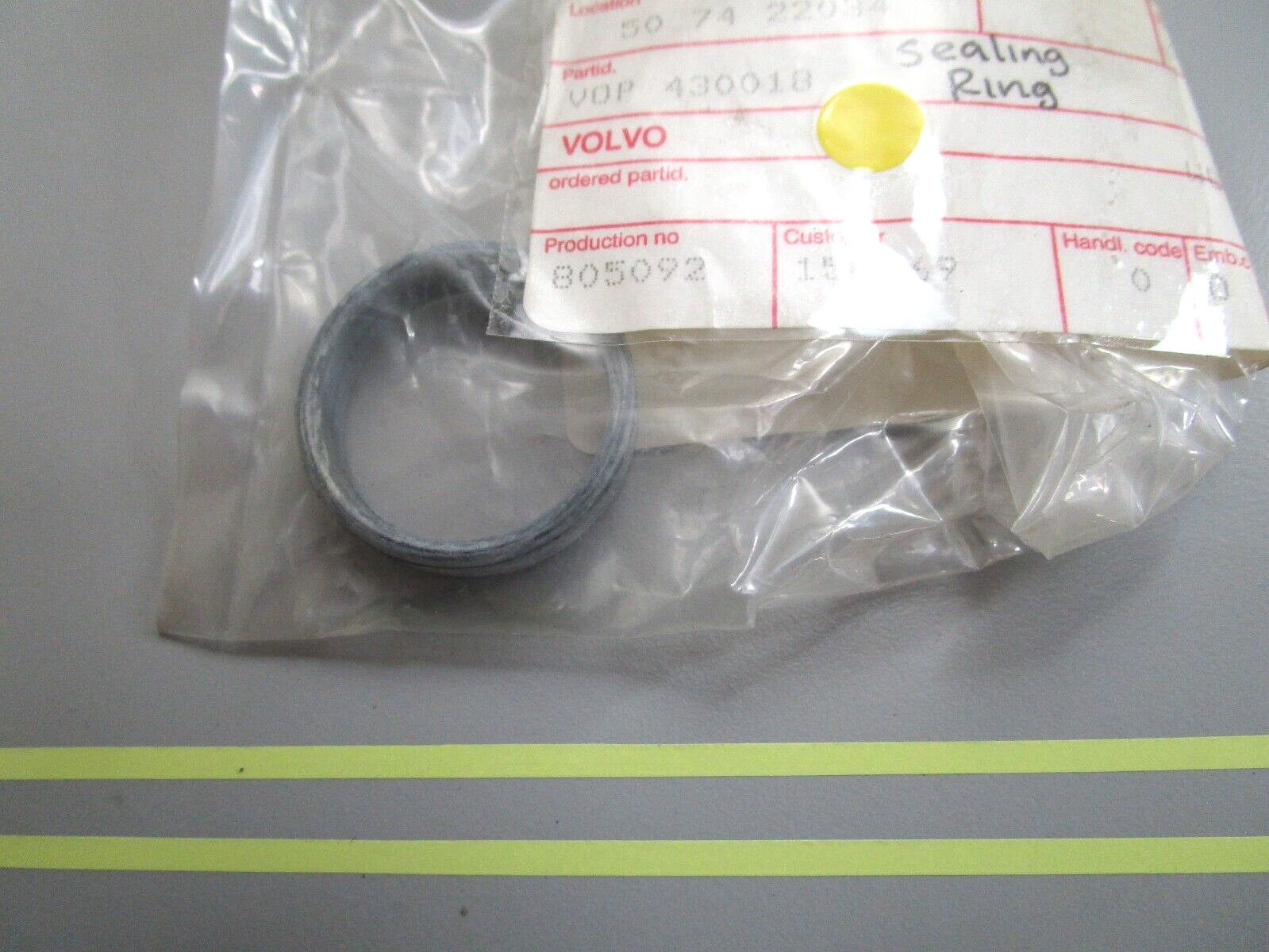 *NEW OEM* 0810 Volvo Penta Sealing Ring 430018