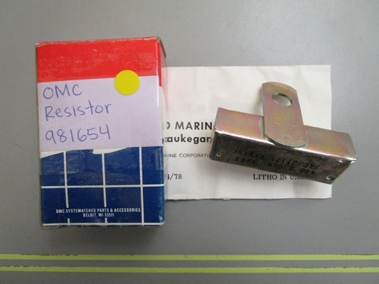 *NEW OEM* 0820 OMC Johnson Evinrude Resistor 981654 0981654