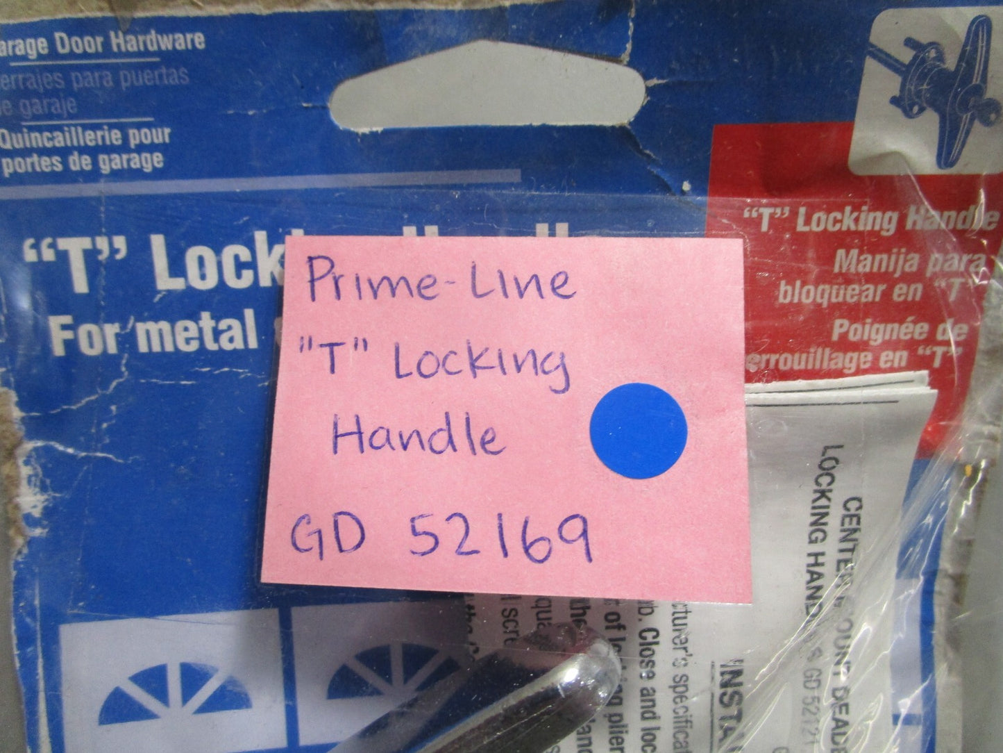 *NEW* 0810 Prime-Line "T" Locking Handle GD 52169