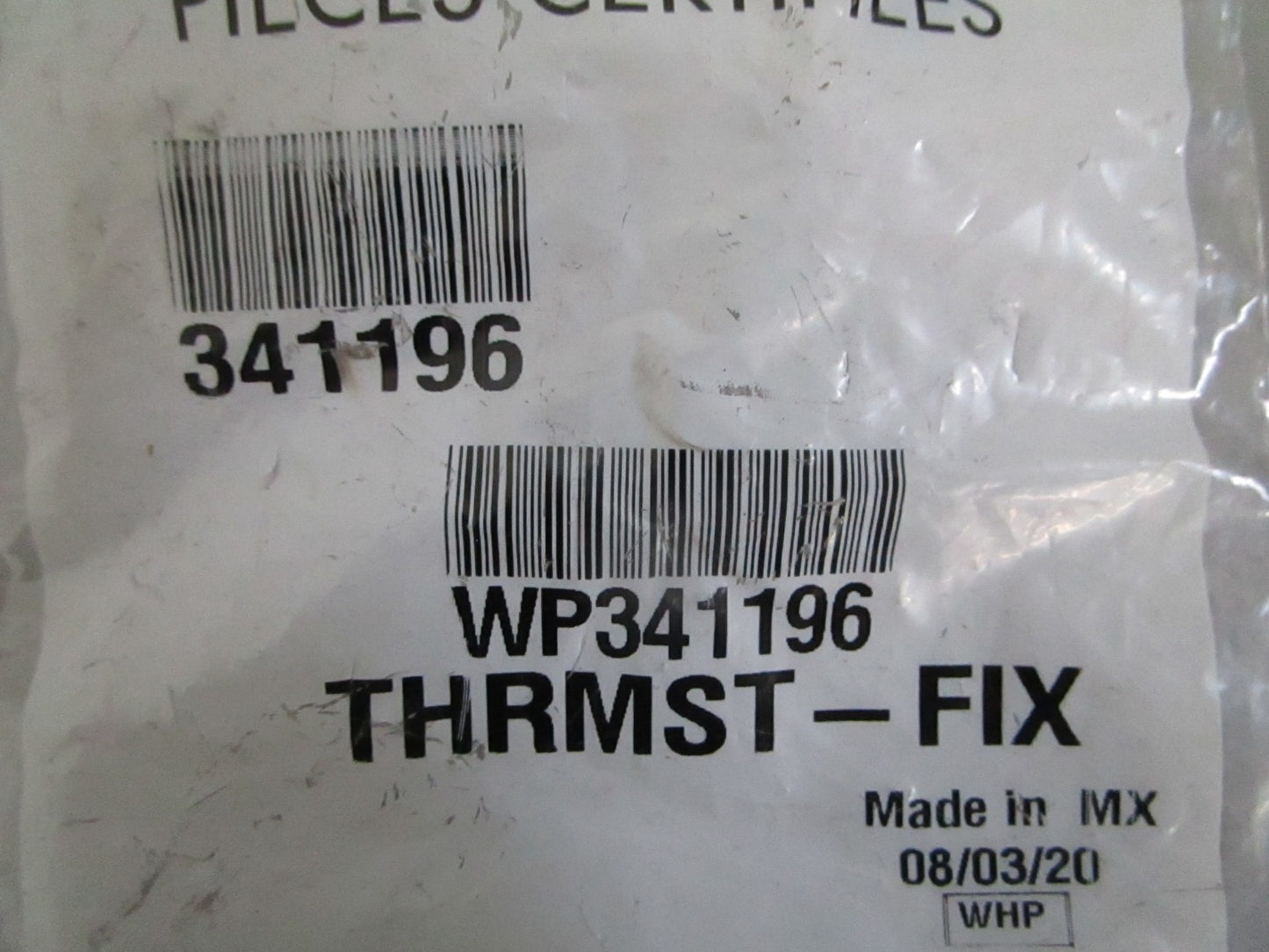 NEW OEM WP341196 Whirlpool Thermostat 0820