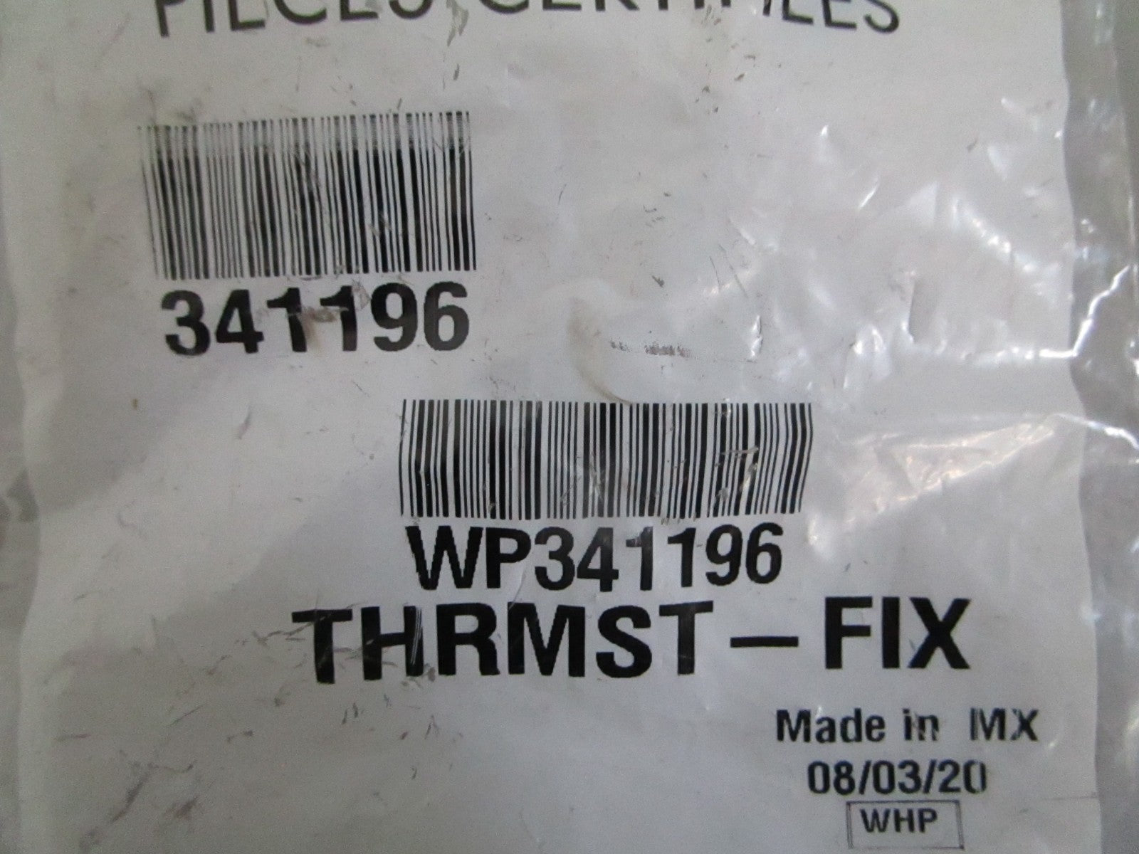 NEW OEM WP341196 Whirlpool Thermostat 0820