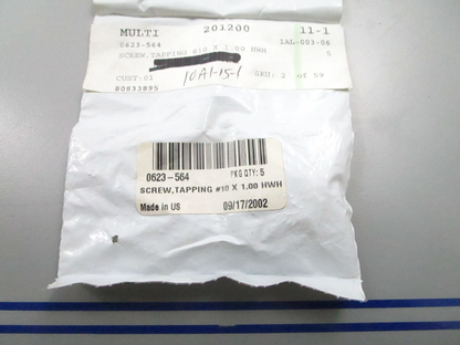 *NEW OEM* (LOT OF 5) 0810 Arctic Cat Tapping Screw 0623-564