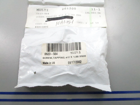 *NEW OEM* (LOT OF 5) 0810 Arctic Cat Tapping Screw 0623-564