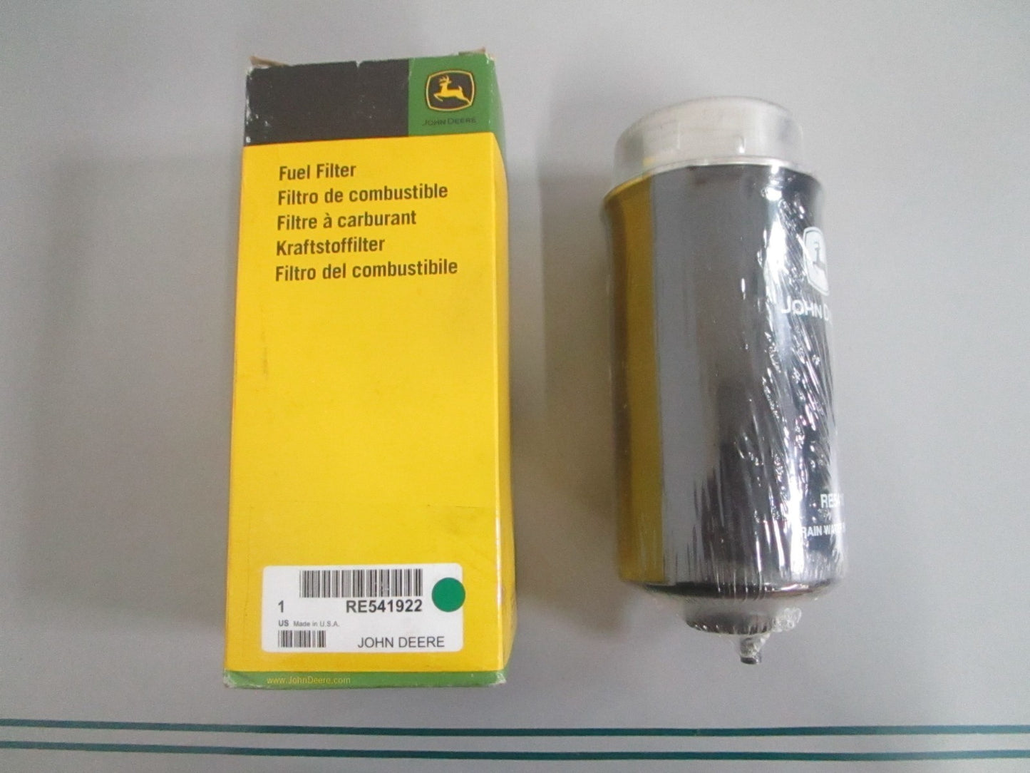 John Deere RE541922 Primary Fuel Filter Element 4045 6068 NEW OEM 0820