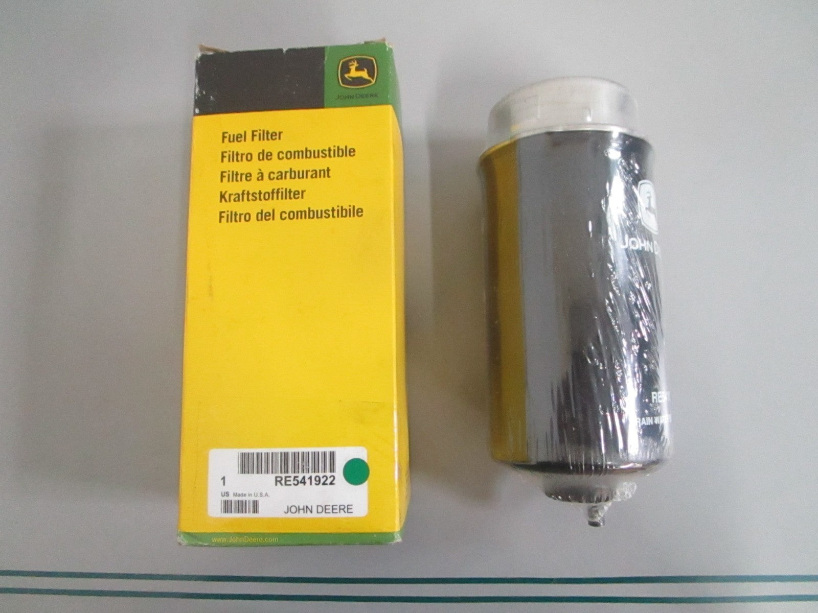 John Deere RE541922 Primary Fuel Filter Element 4045 6068 NEW OEM 0820