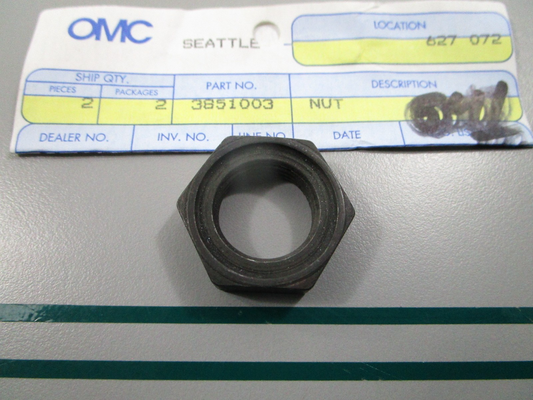 NEW OEM 3851003 OMC Johnson Evinrude Nut 0810