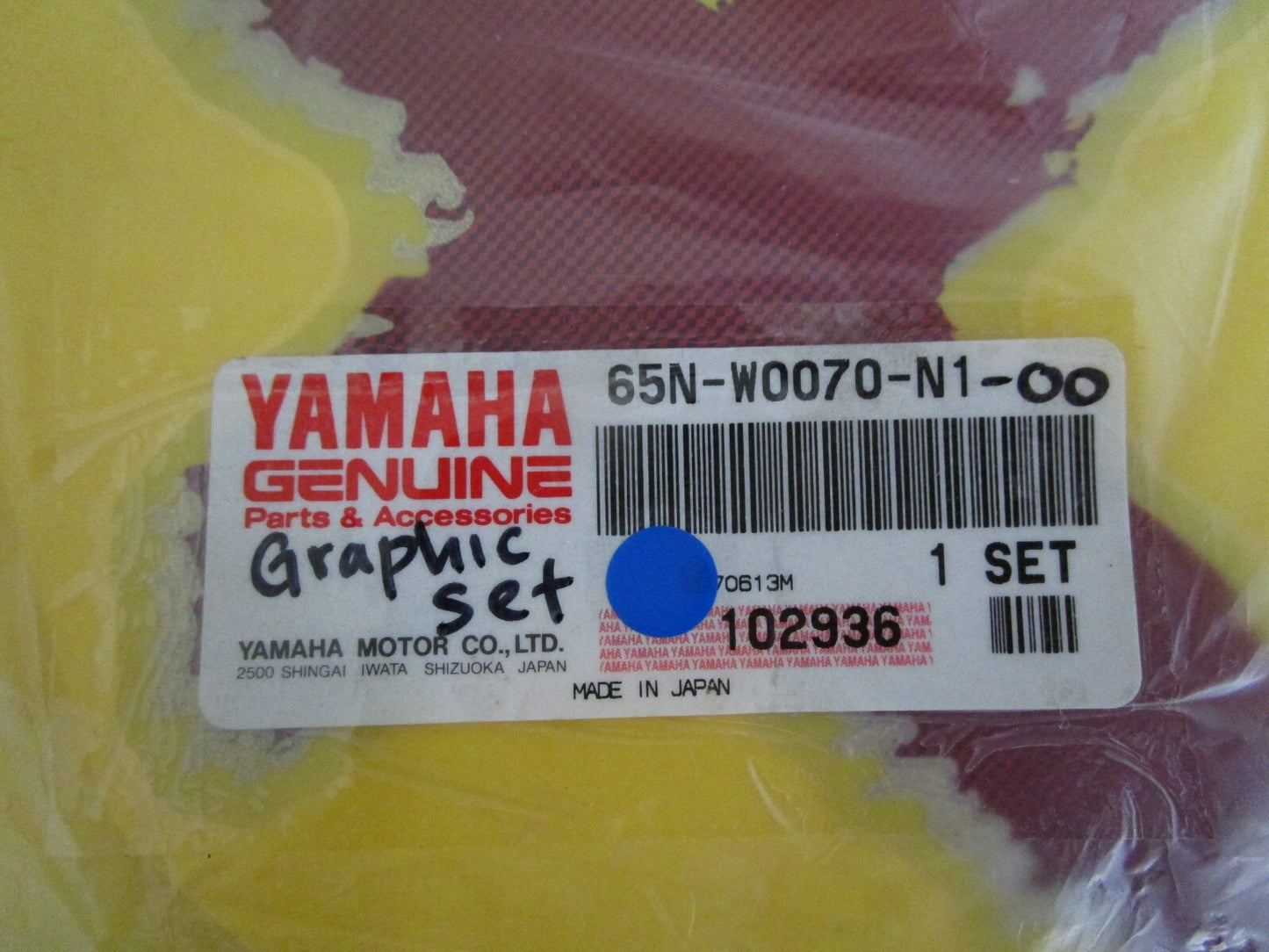 *NEW OEM* 0820 Yamaha Graphic Set 65N-W0070-N1-00