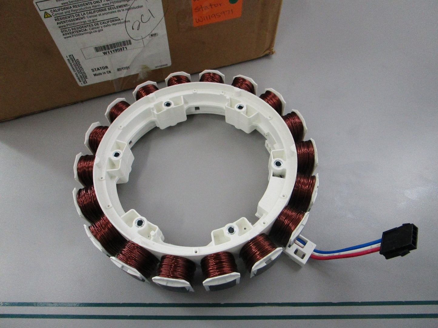NEW OEM W11195971 Whirlpool Stator 0810